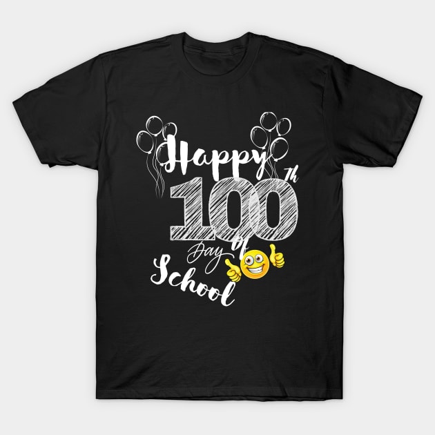 Happy hundred days of school and fun T-Shirt by iconking1234